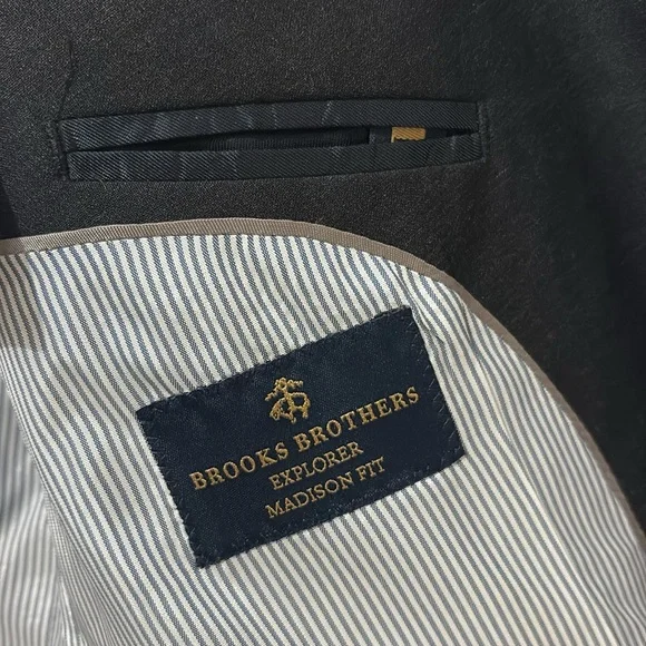 Brooks Brothers Explorer The Madison Fit Charcoal Gray Jacket
